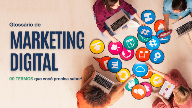 Capa do glossário de marketing digital